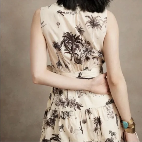 NWT! Banana Republic Stampa Mini Dress - Small Tall 💛 - Picture 6 of 7